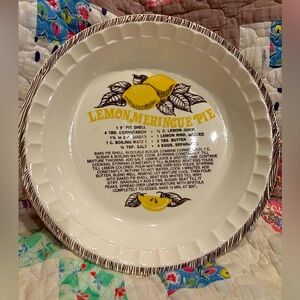 Lemon pie plate